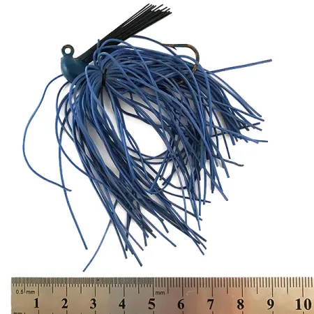 Bass Jig, Modrá, 10g, Ochrana proti váznutí, #6324