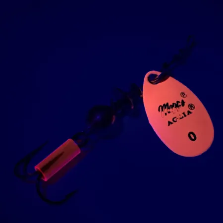 Mepps Aglia 0 Třpytka, Fluorescent Orange, 2,5g, UV, #6330