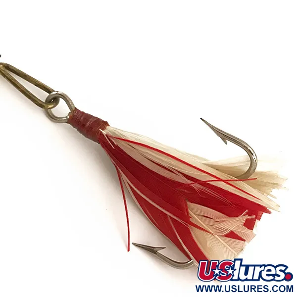 G.M. Skinner Willow leaf spoon, Měď/Červená, 25g, Peří, #6370