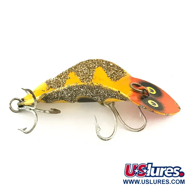 Buck Perry Spoonplug Třpytka, Žlutá/Červená, 7g, Vintage, #6400