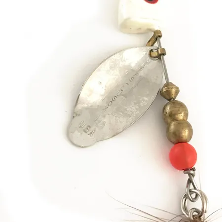 Mepps Lusox 1 Třpytka, Nikl / Červená, 10g, Hlavička, #6403