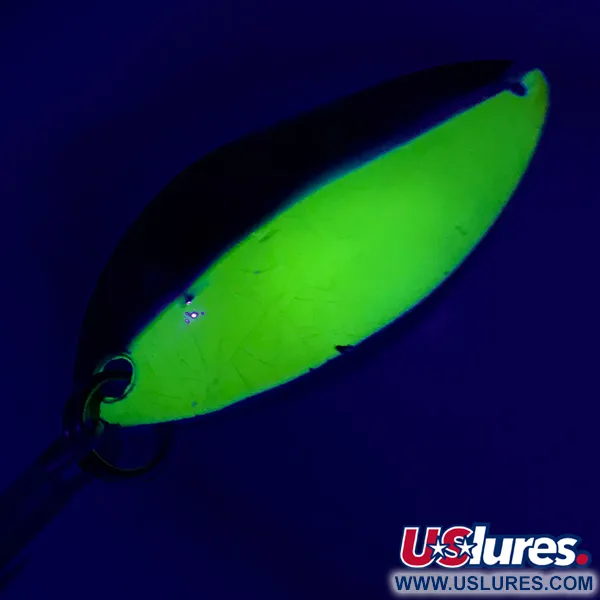 Luhr Jensen Krocodile Stubby UV Plandavka, Nikl/Žlutá UV, 14g, #6437