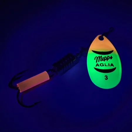 Mepps Aglia 3 Fluo UV Rotačka, Fluo Tiger, 7g, UV reaktivní, #6456