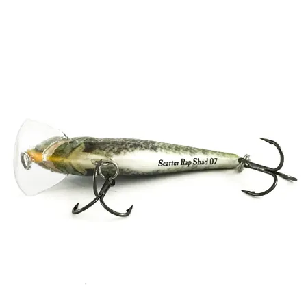 Rapala Scatter Rap Shad SCRS07 Vobler, BGL Live Bluegill, 7g, #6475