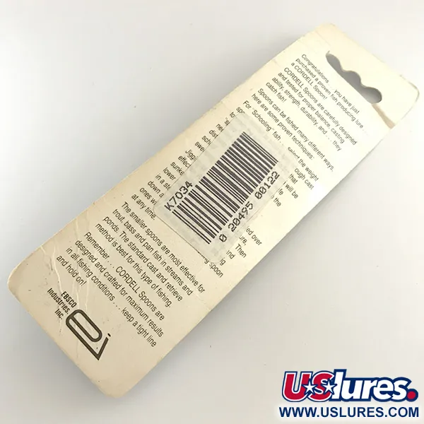 Cotton Cordell CC Spoon Jig Lure, Stříbrná, 21g, Tepaná, #6503