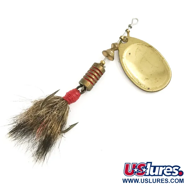 Mepps Aglia 3 dressed Třpytka, Zlatá / Červená, 7,3g, Veverčí ohon, #6509