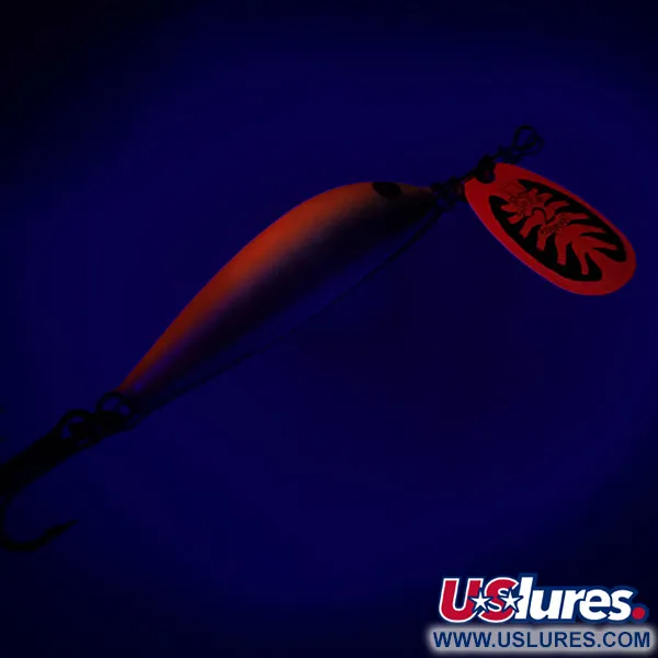 Blue Fox Vibrax Minnow Spin 2 Třpytka, Oranžová/Zlatá, 7g, Finsko, #6517