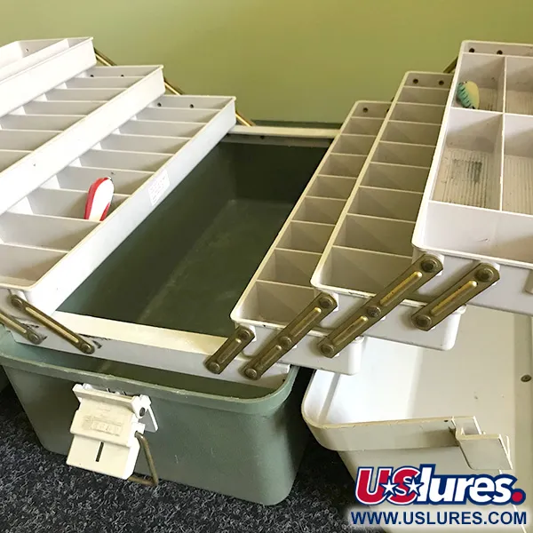 Plano 8600 Vintage Rybářský Kufřík, Bílá/Šedá, 6 Pater, #6574