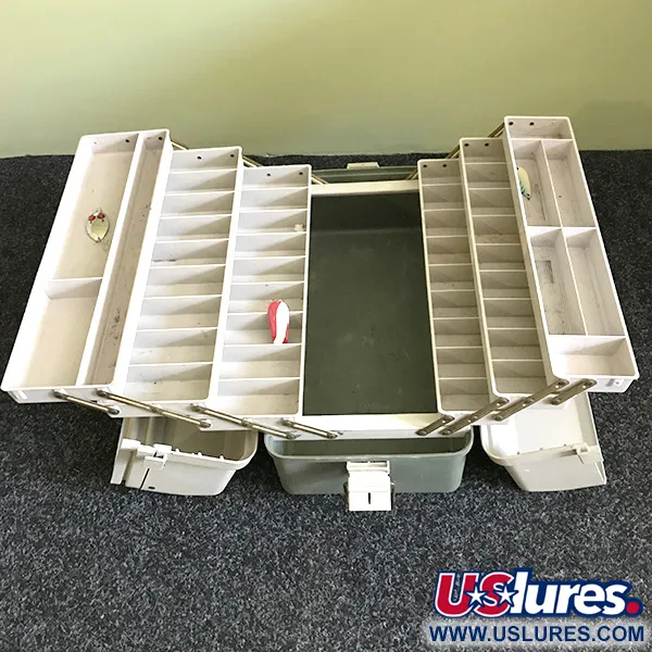 Plano 8600 Vintage Rybářský Kufřík, Bílá/Šedá, 6 Pater, #6574