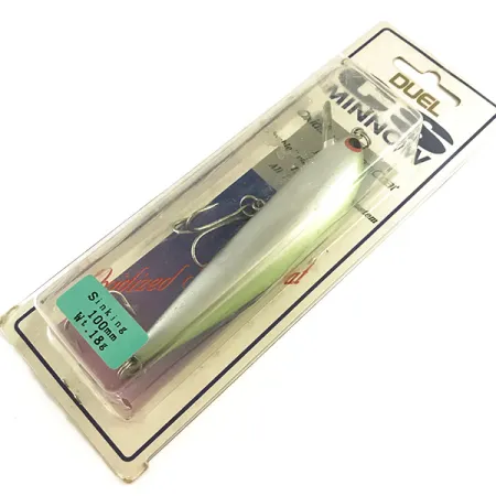 Yo-Zuri Duel CS Minnow Potápivý, Stříbrná / Zelená, 18g, Zvuk, #6589