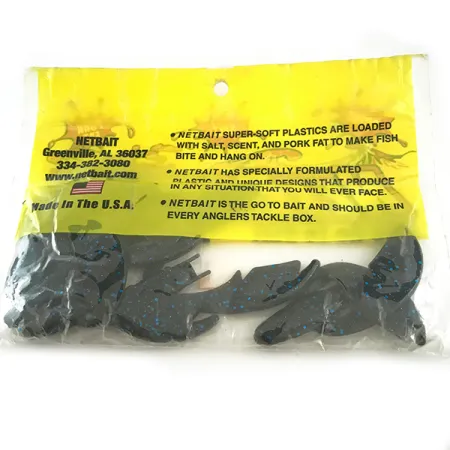 NetBait Paca Chunk nástraha, Black Blue Flk, 7.5cm, trailer, #6594