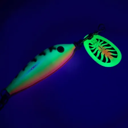 Blue Fox Vibrax Minnow Spin 1 UV Třpytka, Fire Tiger, 4g, UV, #6601