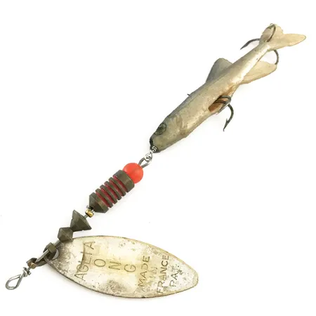 Mepps Aglia Long 2 Mino Třpytka, Stříbrná, 9g, Vrbový List, #6602