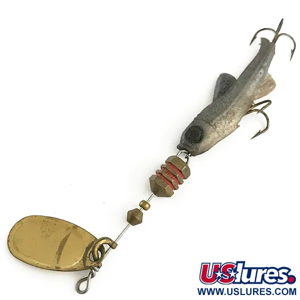 Mepps Comet Mino 1 Třpytka, Zlatá, 4.5g, Gumová Rybička, #6605