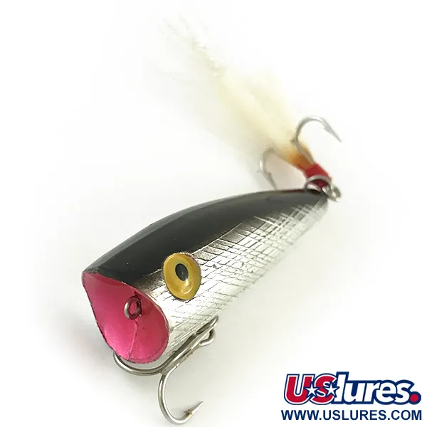 Rebel Pop-R Popper, Stříbrný, 7g, Péřový Střapec, #6633