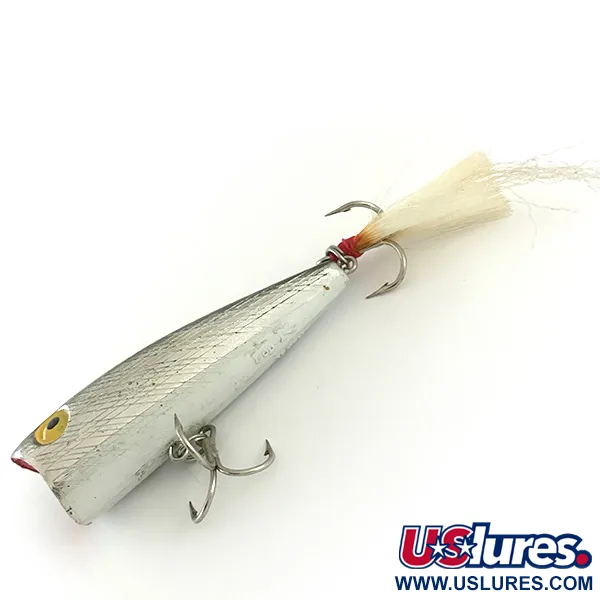 Rebel Pop-R Popper, Stříbrný, 7g, Péřový Střapec, #6633