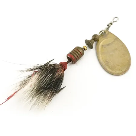 Mepps Aglia 2 dressed 1960s Třpytka, Mosaz, 4,7g, Peřový háček, #6640