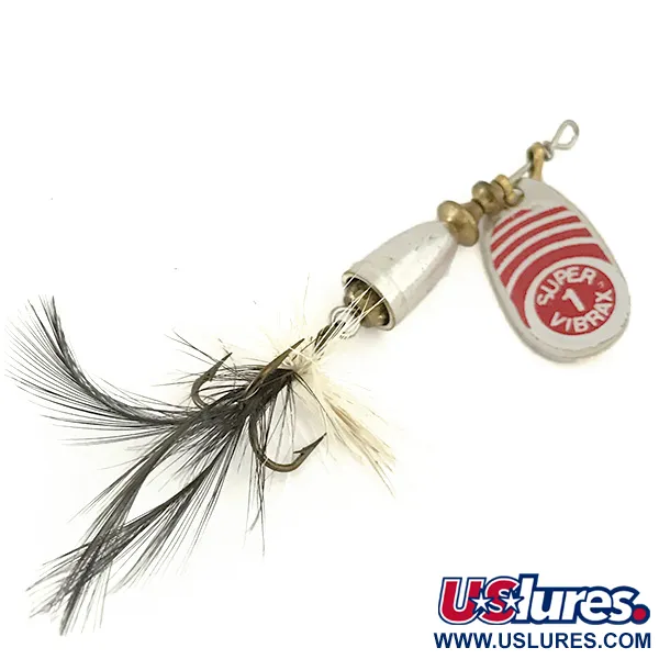 Blue Fox Super Vibrax 1 Rotačka, Stříbro, 4g, Peří na trojháčku, #6644