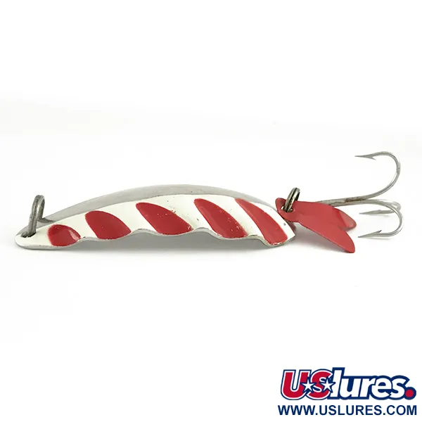 AL&W Half Wave Třpytka, Nikl/Červená/Bílá, 19g, Vlnitý okraj, #6652