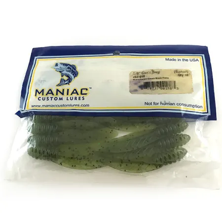 Maniac Custom Lures Maniac Cut'r Bug guma, Green Pumpkin, 6cm, #6668