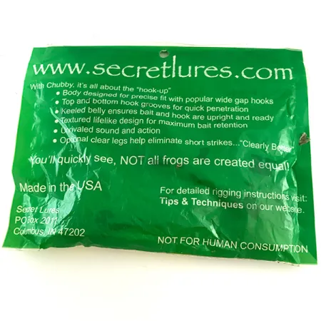 Secret Lures Chubby Frog Žába, Mean Green, Zvukový Efekt, #6670