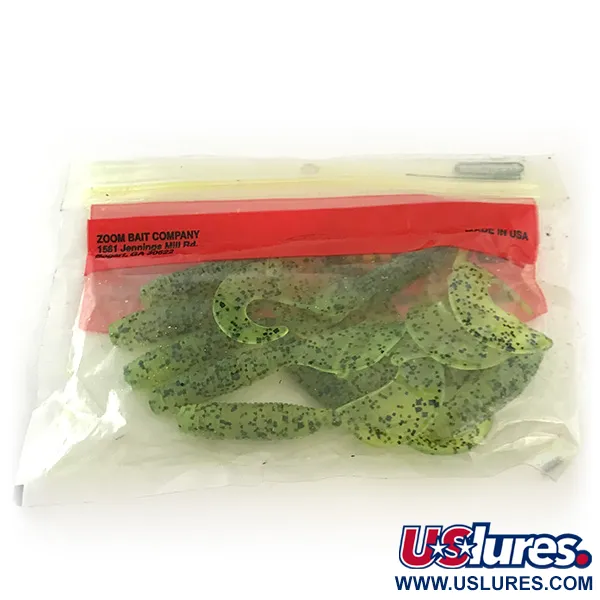 Zoom Fat Albert Grub Twistr, Chartreuse Pepper, 8.25cm, Vroubkovaný, #6678