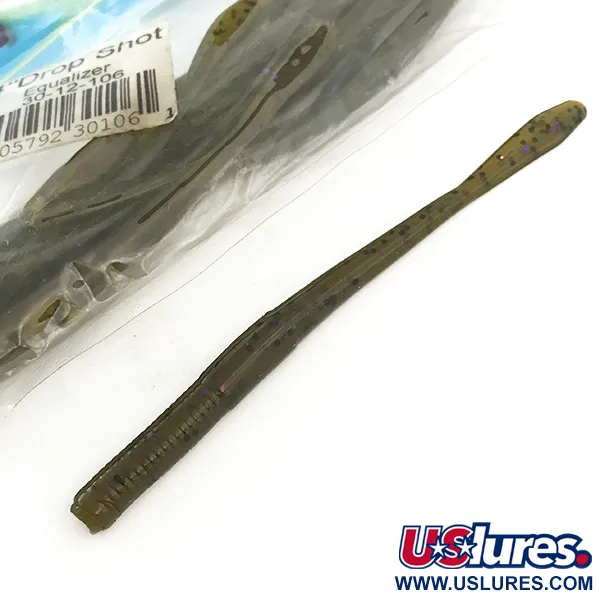 Open Water Drop Shot Gumová nástraha, Olivová, 10,2cm, #6680