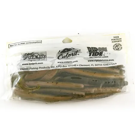 Culprit Original Worm Gumová Nástraha, Green Pumpkin Red, 14cm, #6682