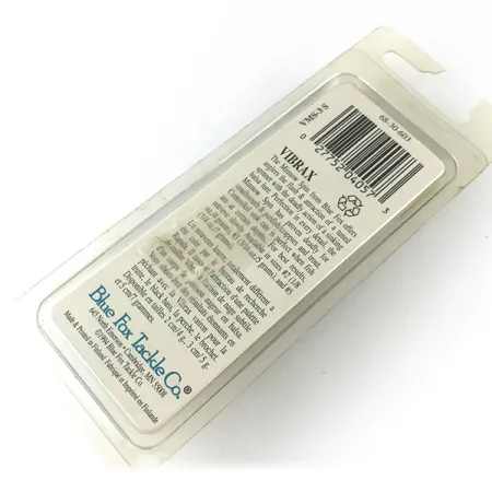 Blue Fox Vibrax Minnow Spin 1 Třpytka, Stříbrná, 5g, Finsko, #6717