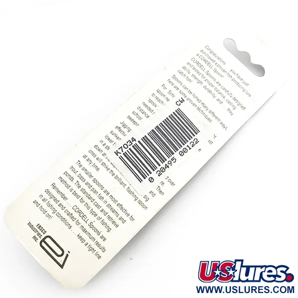 Cotton Cordell CC Spoon Třpytka, Stříbro, 21g, Vertikální Přívlač, #6725