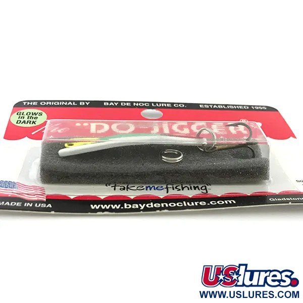 Bay de Noc Do-Jigger 1 Plandavka, White/Green Glow, 5g, Svítící, #6736