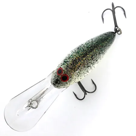 Norman DD22 Crankbait, Bílá/Černá/Duhové třpytky, 28g, #6742