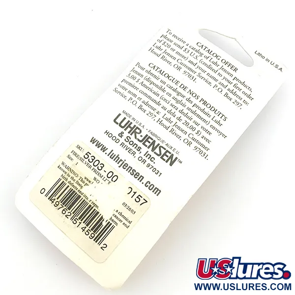 Luhr Jensen Loco 1 UV Plandavka, Red / Hologram, 4g, UV efekt, #6779