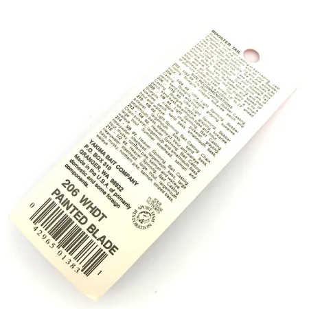 Worden’s Original Rooster Tail Painted Blade Třpytka, Bílá, 1,7g, #6792