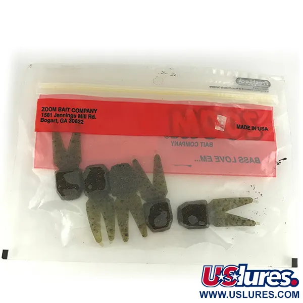 Zoom Tiny Salty Chunk, Green Pumpkin Red, 4,5 cm, gumová nástraha #6831