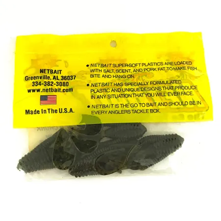 Netbait Kickin B Chunk Gumová nástraha, Green Pumpkin, 7.5cm, #6836