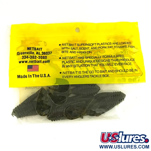 Netbait Kickin B Chunk Gumová nástraha, Green Pumpkin, 7.5cm, #6836