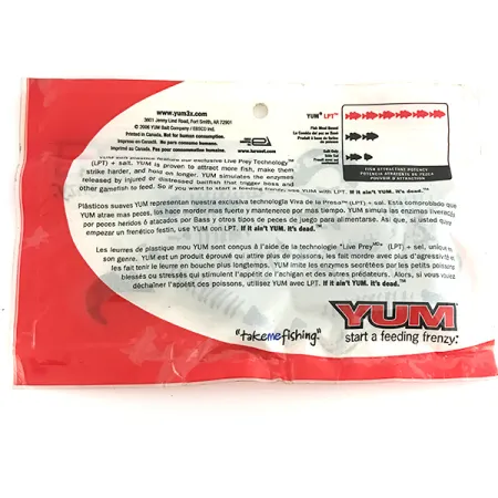 YUM soft bait 8pcs gumová nástraha, Green Pumpkin, 10cm, LPT, #6893