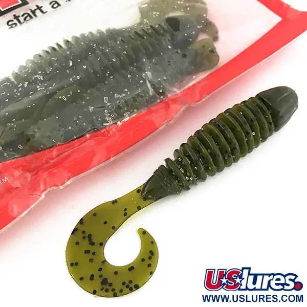 YUM soft bait 8pcs gumová nástraha, Green Pumpkin, 10cm, LPT, #6893