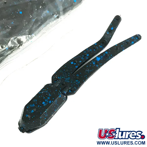 Zoom Skinny Chunk, Black / Blue Glitter, 7,5cm, gumová nástraha #6895