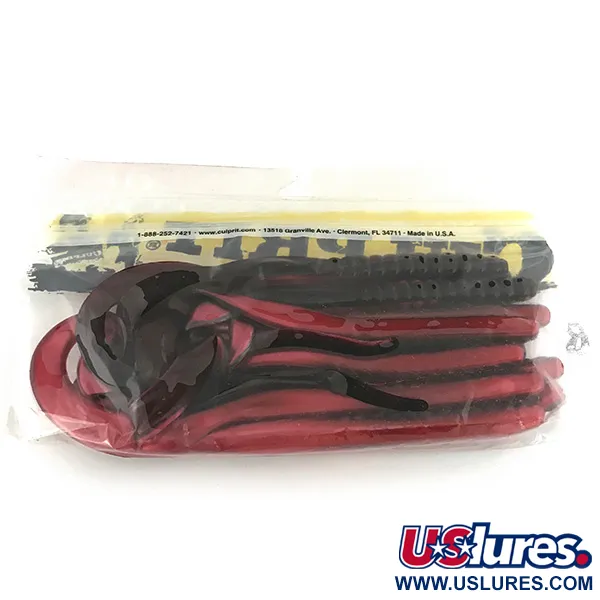 Culprit Original Worm gumová nástraha, Red Shad, 14cm, Ribbon Tail, #6897