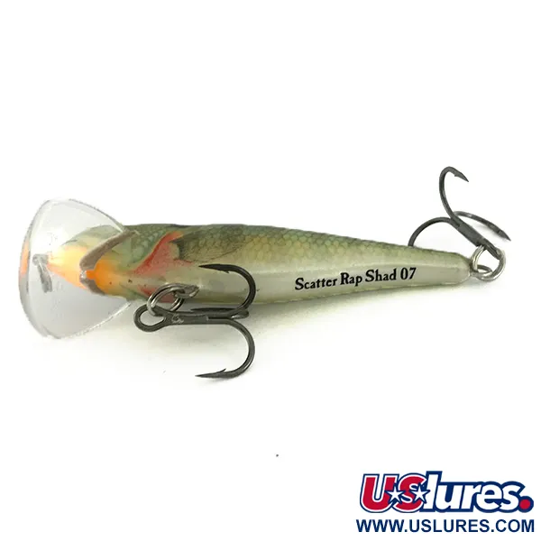 Rapala Scatter Rap Shad SCRS07 Wobler, Okoun, 7g, Scatter Lip, #6943