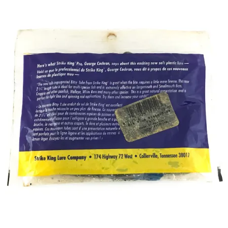 Strike King Bitsy Tube gumová nástraha, Blue Flake, 7cm, Finesse, #6953