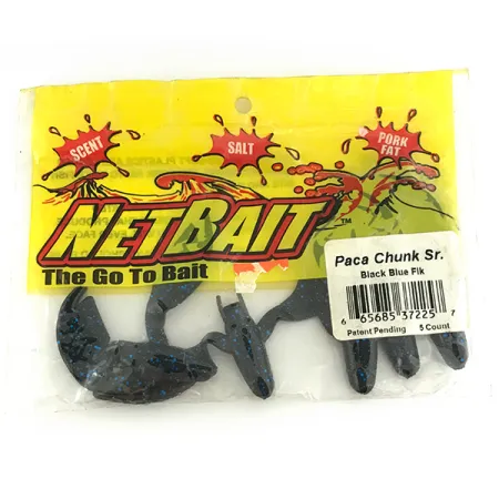 NetBait Chunk Sr Gumová nástraha, Black Blue, 7,5cm, Jig Trailer, #6956