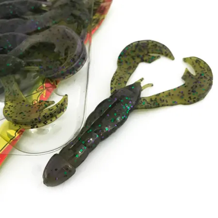 Strike King Rage Tail Gumová nástraha, Hard Candy, 10cm, Aroma kávy, #6958