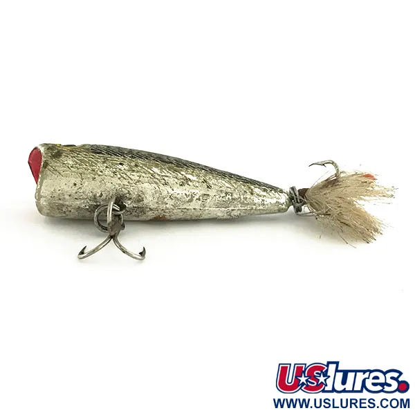 Rebel POP-R Popper, Černo-stříbrná, 7g, Péřový trojháček, #6961