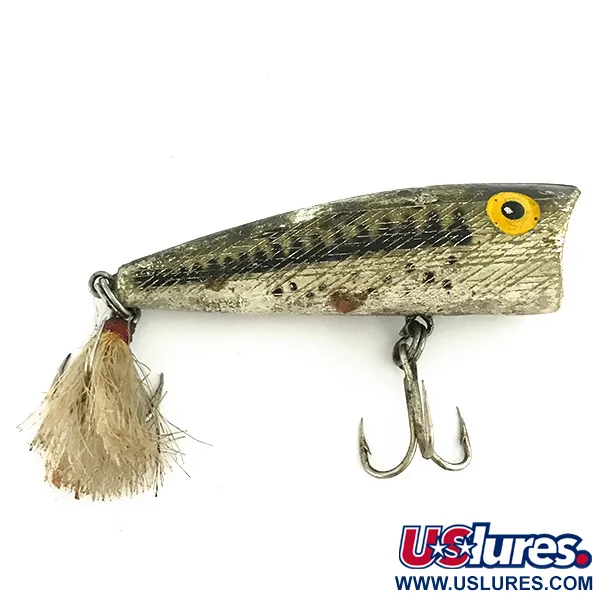 Rebel POP-R Popper, Černo-stříbrná, 7g, Péřový trojháček, #6961