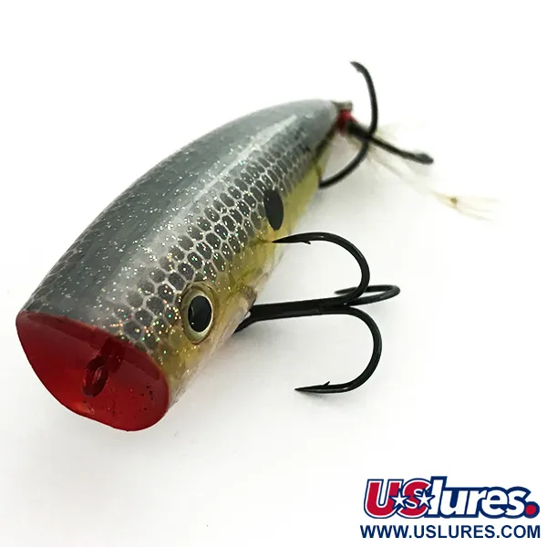 Strike King Spit-N-King Popper, Zlato/Stříbro, 14g, Peří, #6966