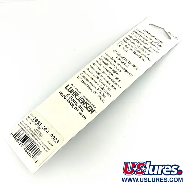 Luhr Jensen Deep Stinger Plandavka, Stříbrná / Zelená, 21g, UV, #7085