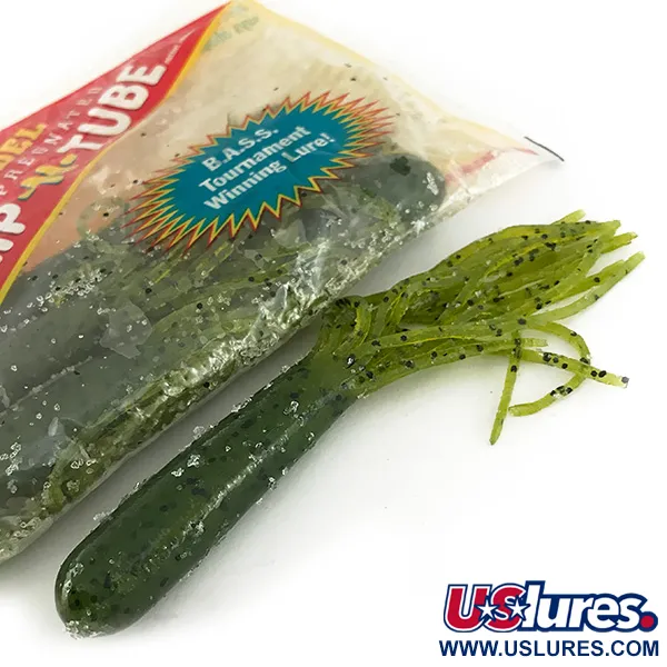 Strike King Flipt-N-Tube Gumová Nástraha, Green Pumpkin, 13cm, 7ks, #7090